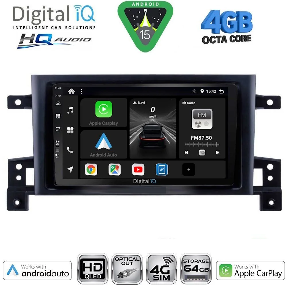 Φωτογραφία προϊόντος: DIGITAL IQ BXK 19696_CPAA (9inc) MULTIMEDIA TABLET for SUZUKI GRAND VITARA mod. 2005-2015