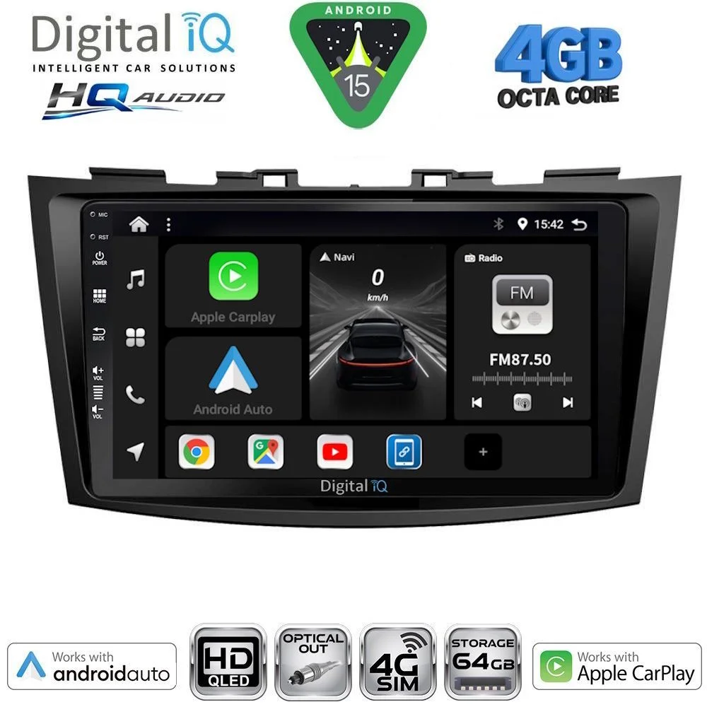 Φωτογραφία προϊόντος: DIGITAL IQ BXK 19685_CPAA (9inc) MULTIMEDIA TABLET for SUZUKI SWIFT mod. 2011-2016