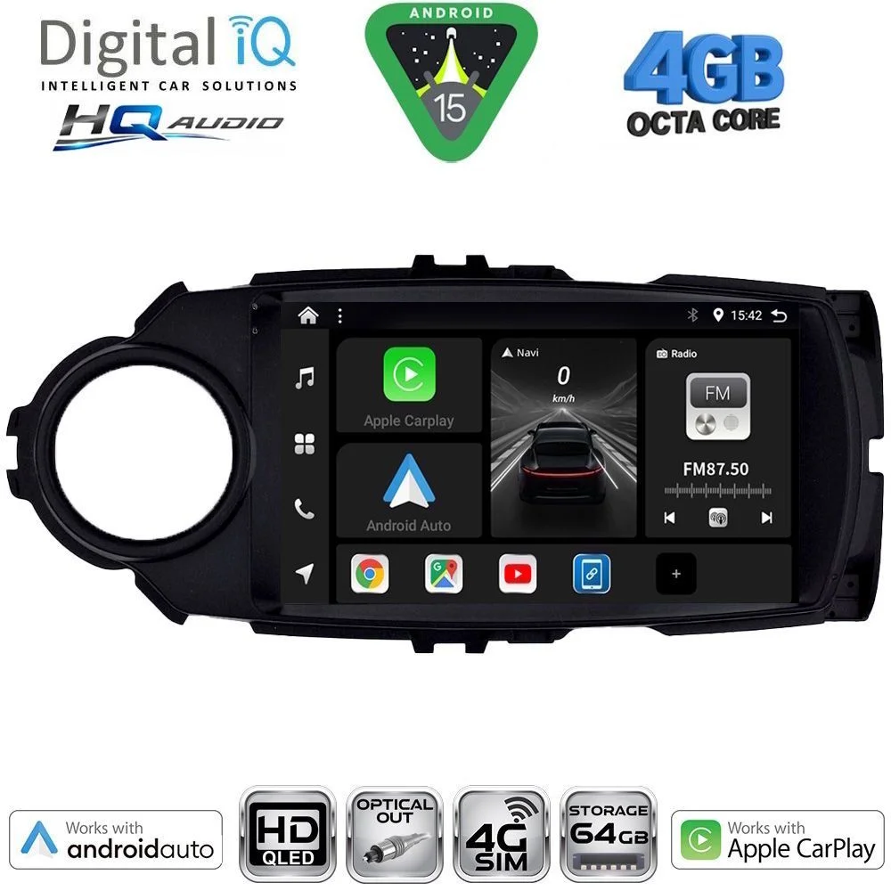 Φωτογραφία προϊόντος: DIGITAL IQ BXK 19737FL_CPAA (9inc) MULTIMEDIA TABLET for TOYOTA YARIS mod. 2015-2020