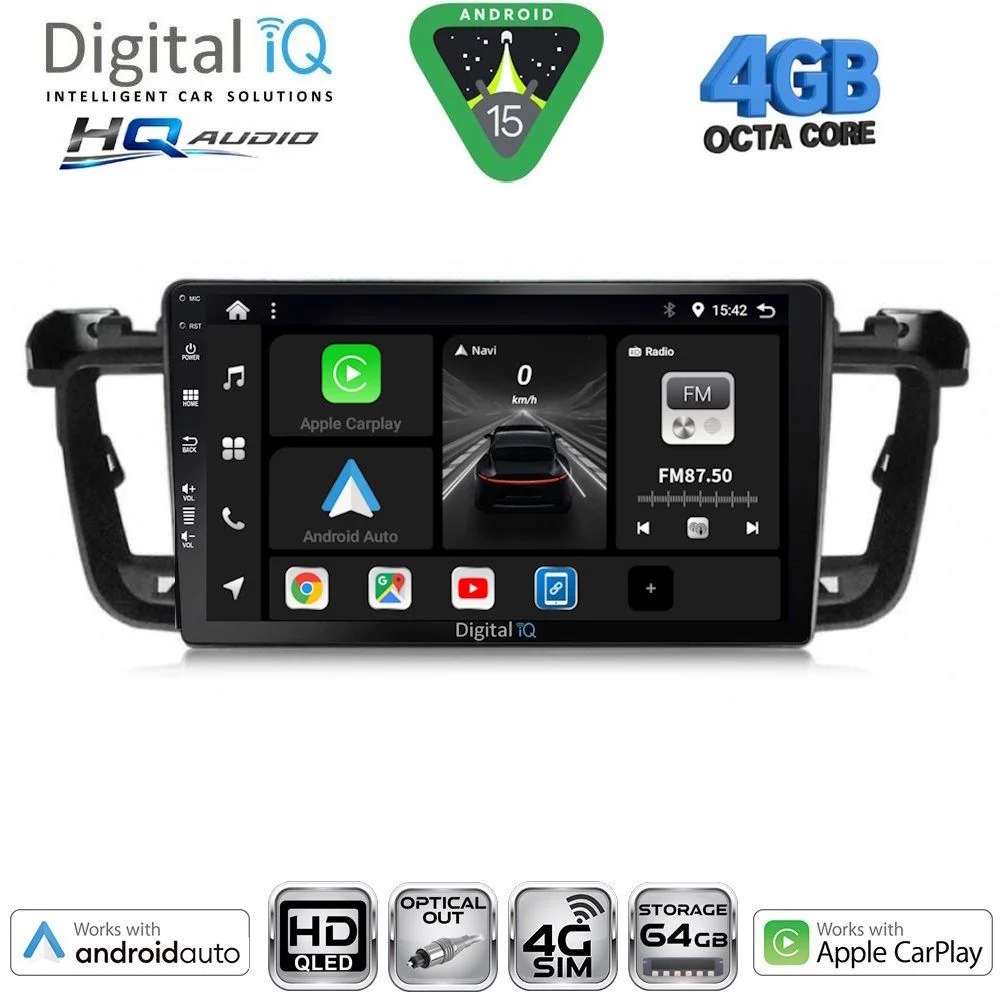 Φωτογραφία προϊόντος: DIGITAL IQ BXK 19518_CPAA (9inc) MULTIMEDIA TABLET for PEUGEOT 508 mod. 2010-2016