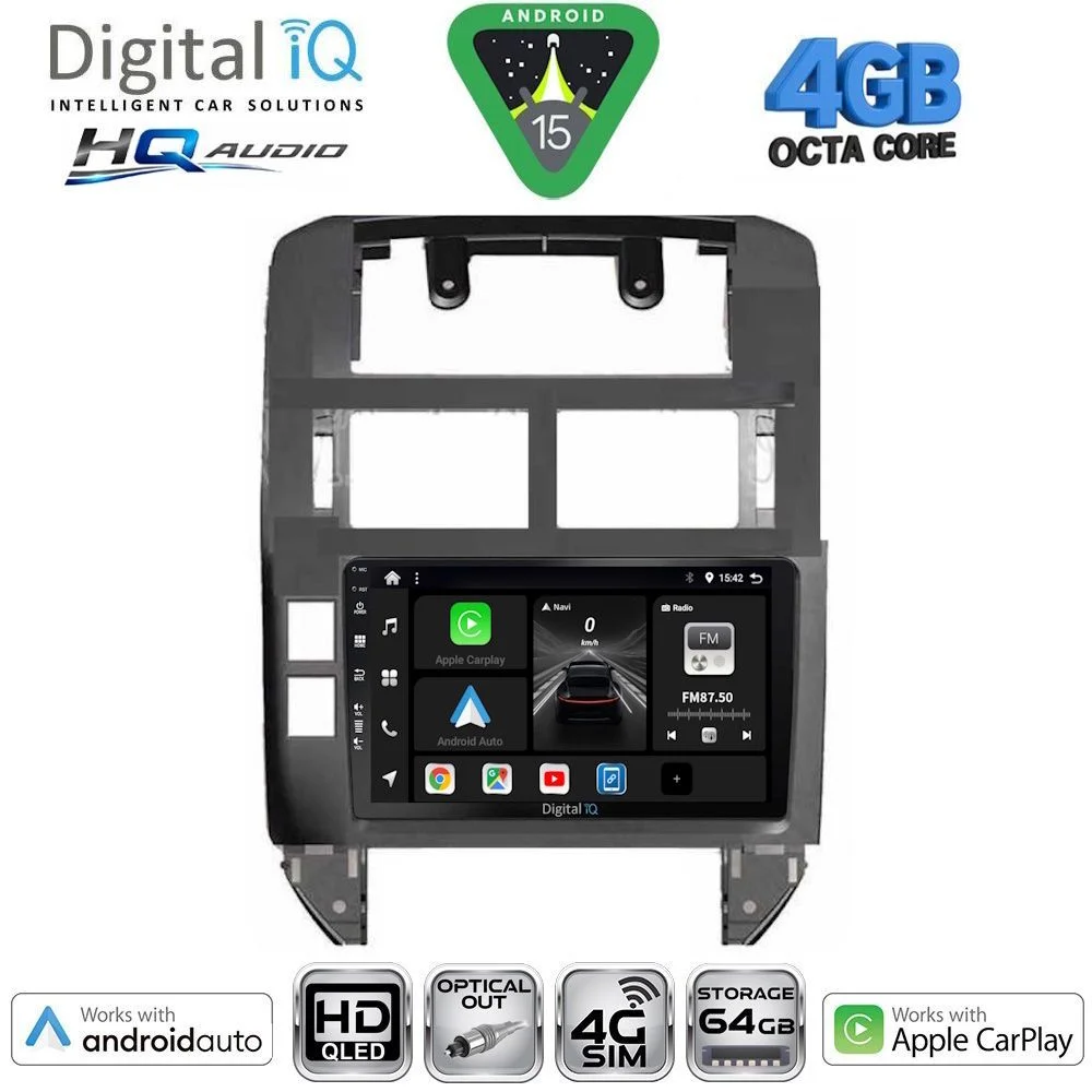Φωτογραφία προϊόντος: DIGITAL IQ BXK 19755_CPAA (9inc) MULTIMEDIA TABLET for VW POLO mod. 2002-2009