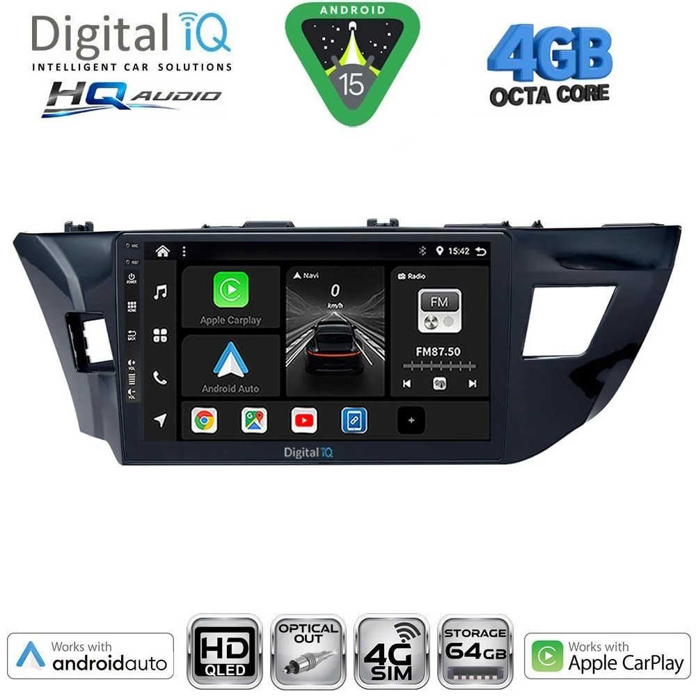Φωτογραφία προϊόντος: DIGITAL IQ BXK 19714MD_CPAA (10inc) MULTIMEDIA TABLET for TOYOTA COROLLA mod. 2013-2016