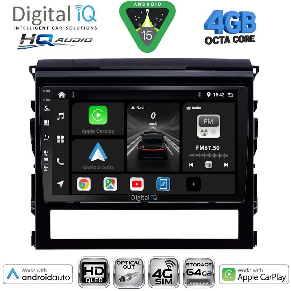 Φωτογραφία προϊόντος: DIGITAL IQ BXK 19725_CPAA (9inc) MULTIMEDIA TABLET for TOYOTA LANDCRUISER mod. 2016-2019