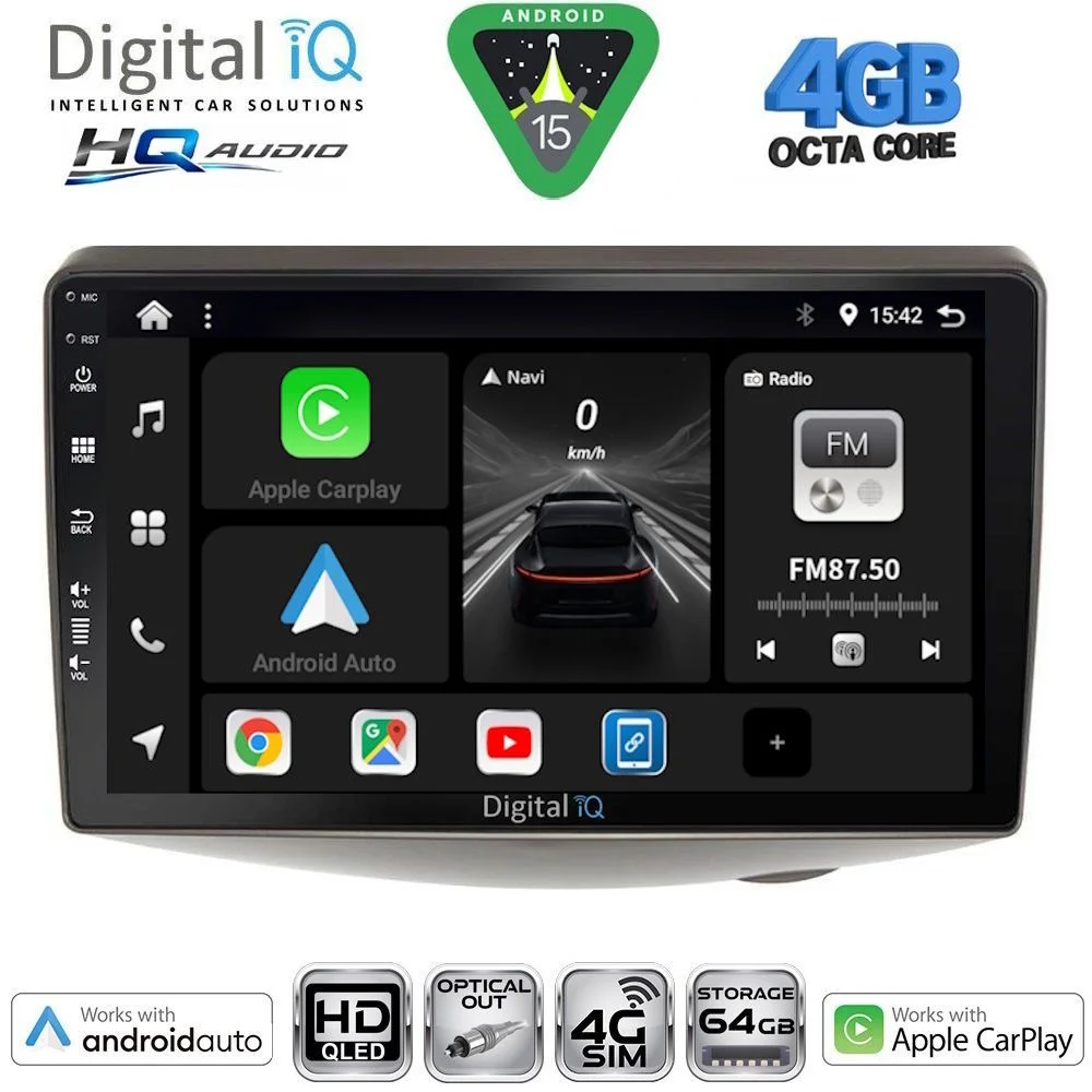 Φωτογραφία προϊόντος: DIGITAL IQ BXK 19735_CPAA (9inc) MULTIMEDIA TABLET for TOYOTA YARIS mod. 1999-2006