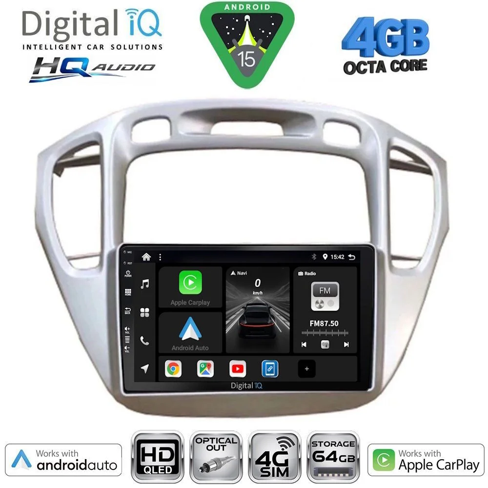 Φωτογραφία προϊόντος: DIGITAL IQ BXK 19718_CPAA (9inc) MULTIMEDIA TABLET for TOYOTA HIGHLANDER mod. 2002-2009