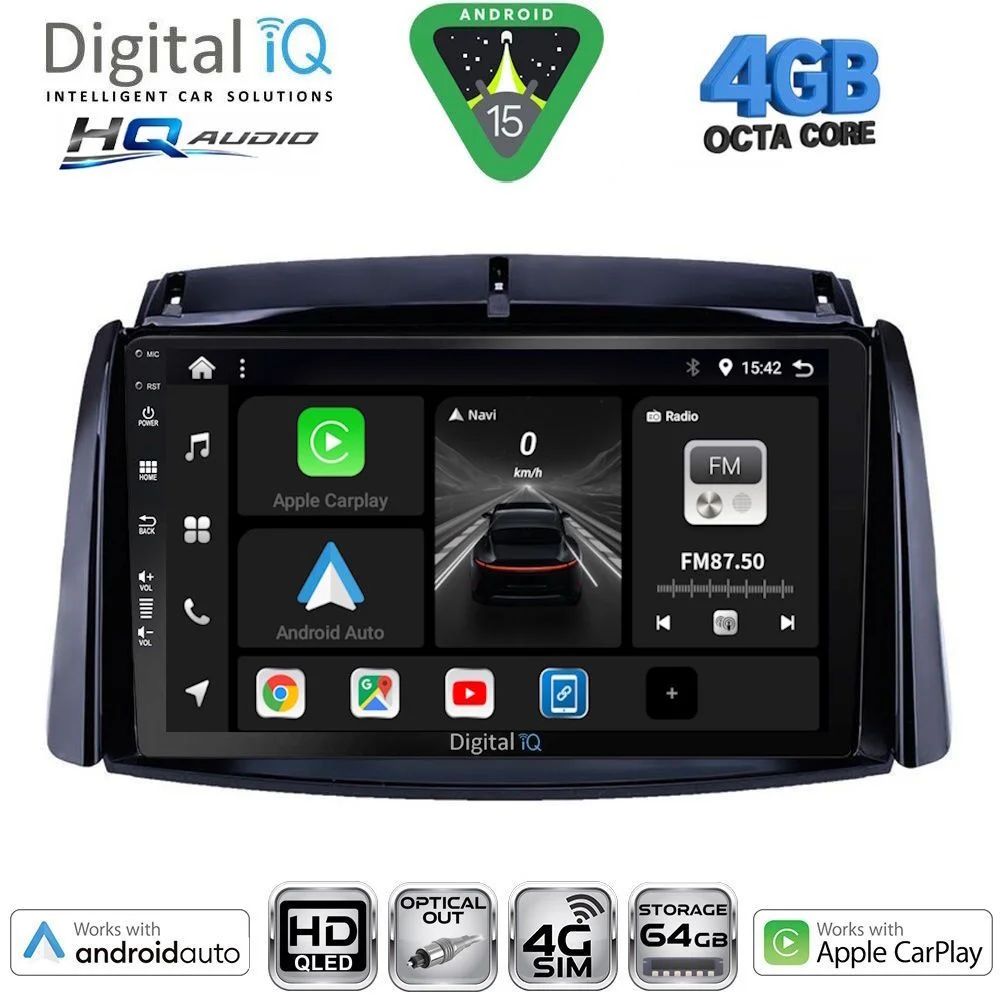 Φωτογραφία προϊόντος: DIGITAL IQ BXK 19551_CPAA (9inc) MULTIMEDIA TABLET for RENAULT KOLEOS mod. 2006-2016