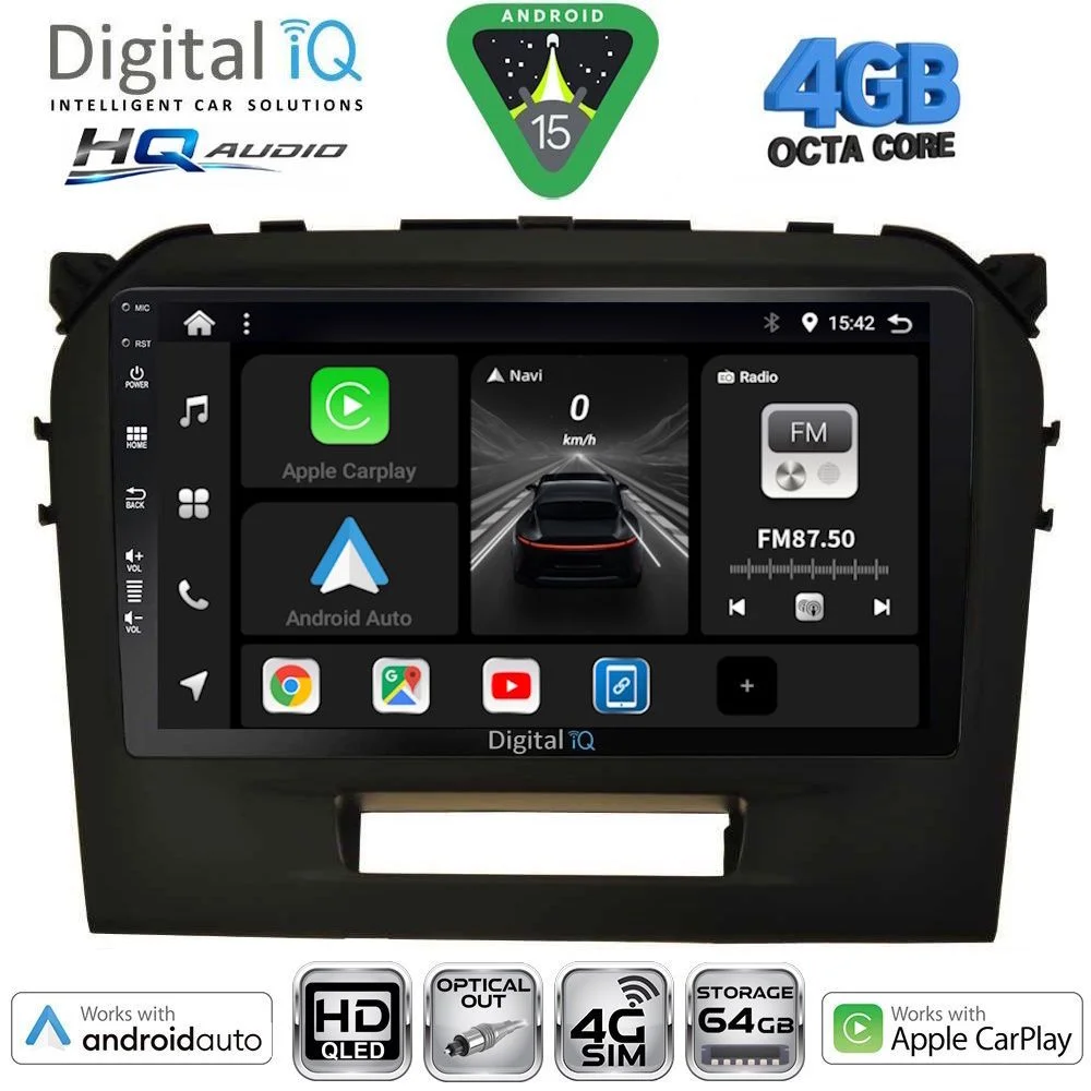 Φωτογραφία προϊόντος: DIGITAL IQ BXK 19697BL_CPAA (9inc) MULTIMEDIA TABLET for SUZUKI VITARA mod. 2016-2025 (BLACK)