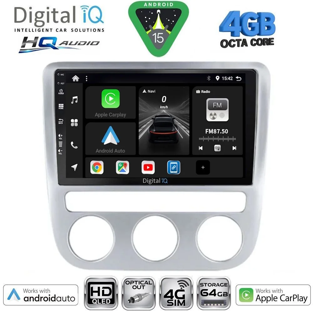 Φωτογραφία προϊόντος: DIGITAL IQ BXK 19752_CPAA CLIMA (9inc) MULTIMEDIA TABLET for VW EOS mod. 2006-2016 - SCIROCCO mod. 2008-2010