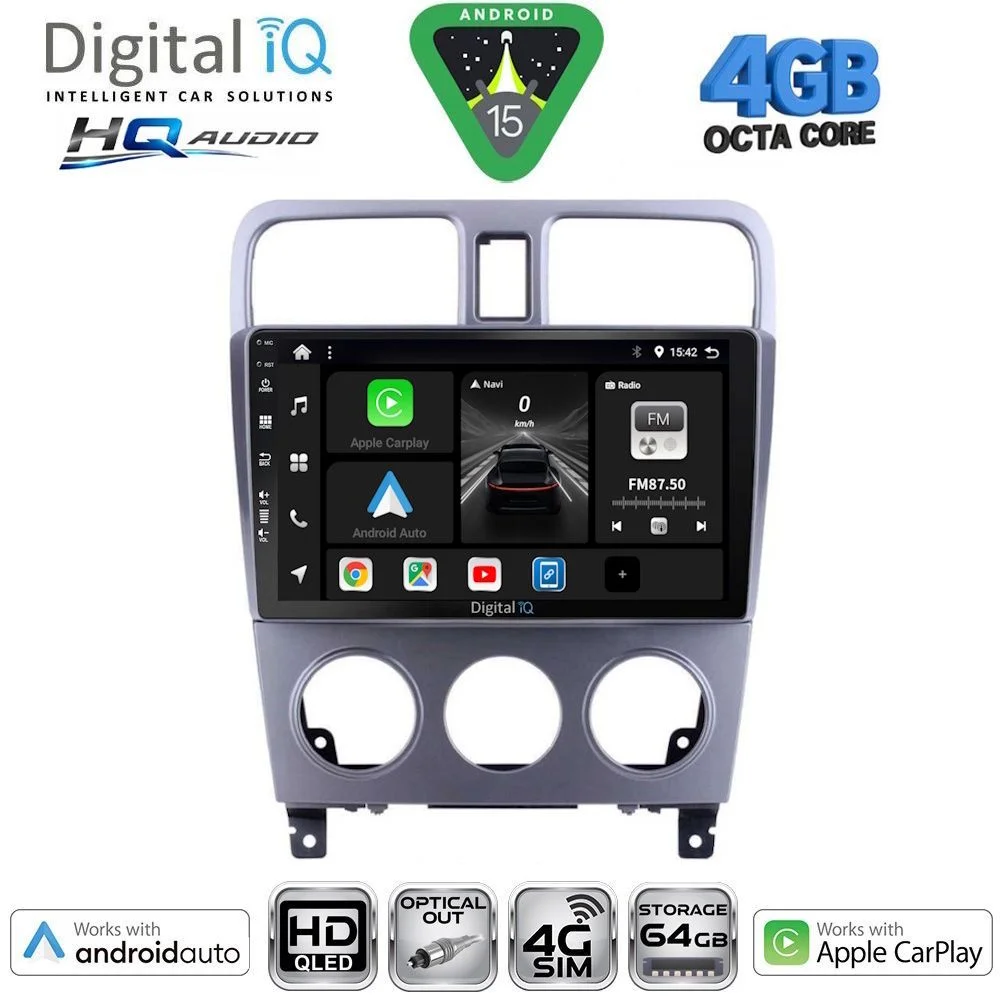 Φωτογραφία προϊόντος: DIGITAL IQ BXK 19661_CPAA (9inc) MULTIMEDIA TABLET for SUBARU FORESTER mod. 2002-2008