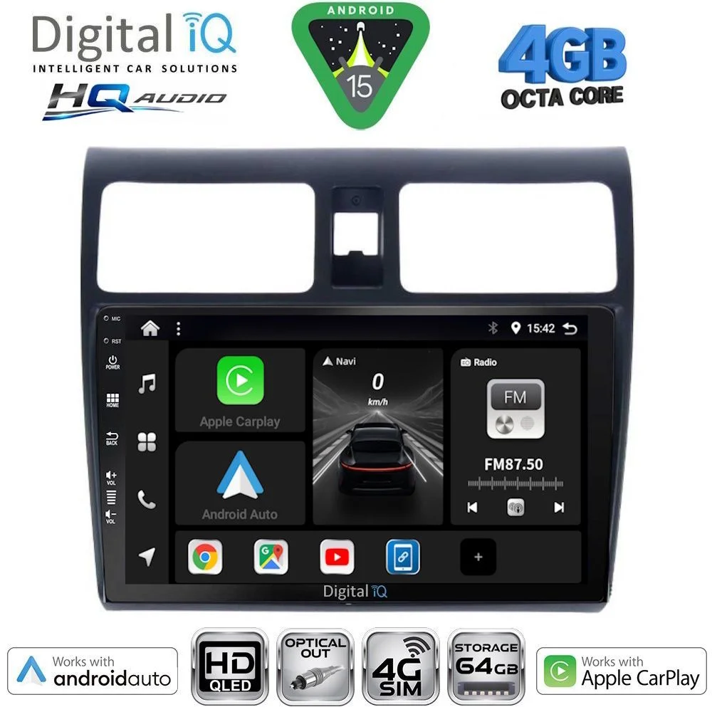 Φωτογραφία προϊόντος: DIGITAL IQ BXK 19684_CPAA (10inc) MULTIMEDIA TABLET for SUZUKI SWIFT mod. 2005-2011