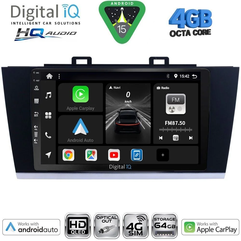 Φωτογραφία προϊόντος: DIGITAL IQ BXK 19668_CPAA (9inc) MULTIMEDIA TABLET for SUBARU LEGACY - OUTBACK mod. 2014-2019