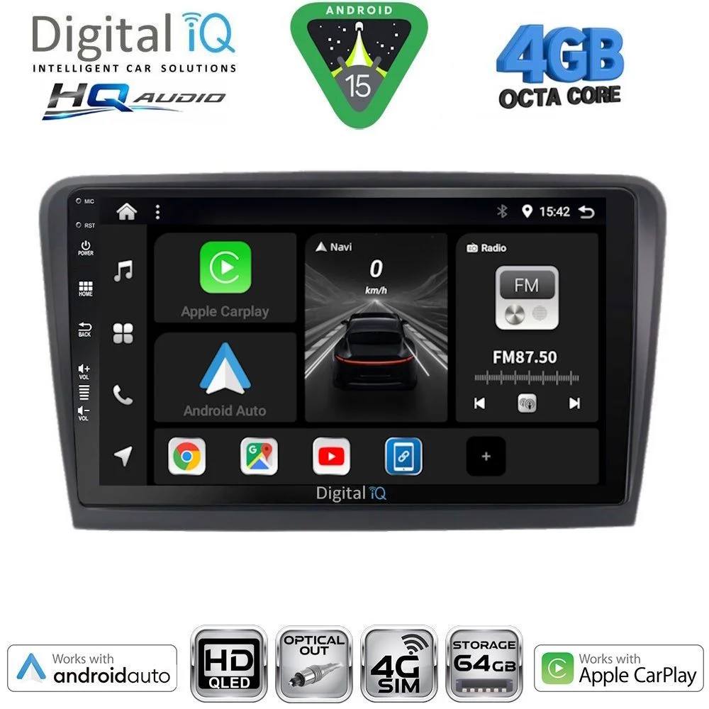Φωτογραφία προϊόντος: DIGITAL IQ BXK 19601_CPAA (9inc) MULTIMEDIA TABLET for SKODA RAPID mod. 2012-2023