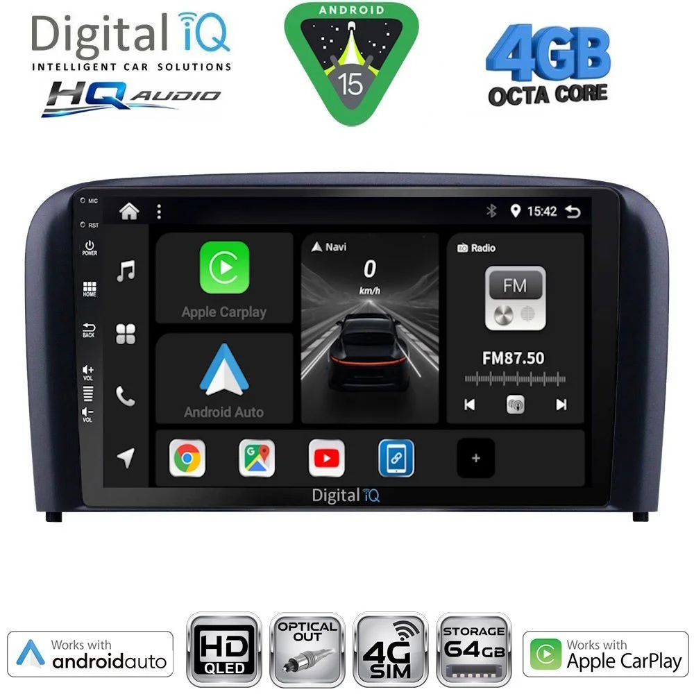 Φωτογραφία προϊόντος: DIGITAL IQ BXK 19786_CPAA (9inc) MULTIMEDIA TABLET for VOLVO S80 mod. 1998-2006