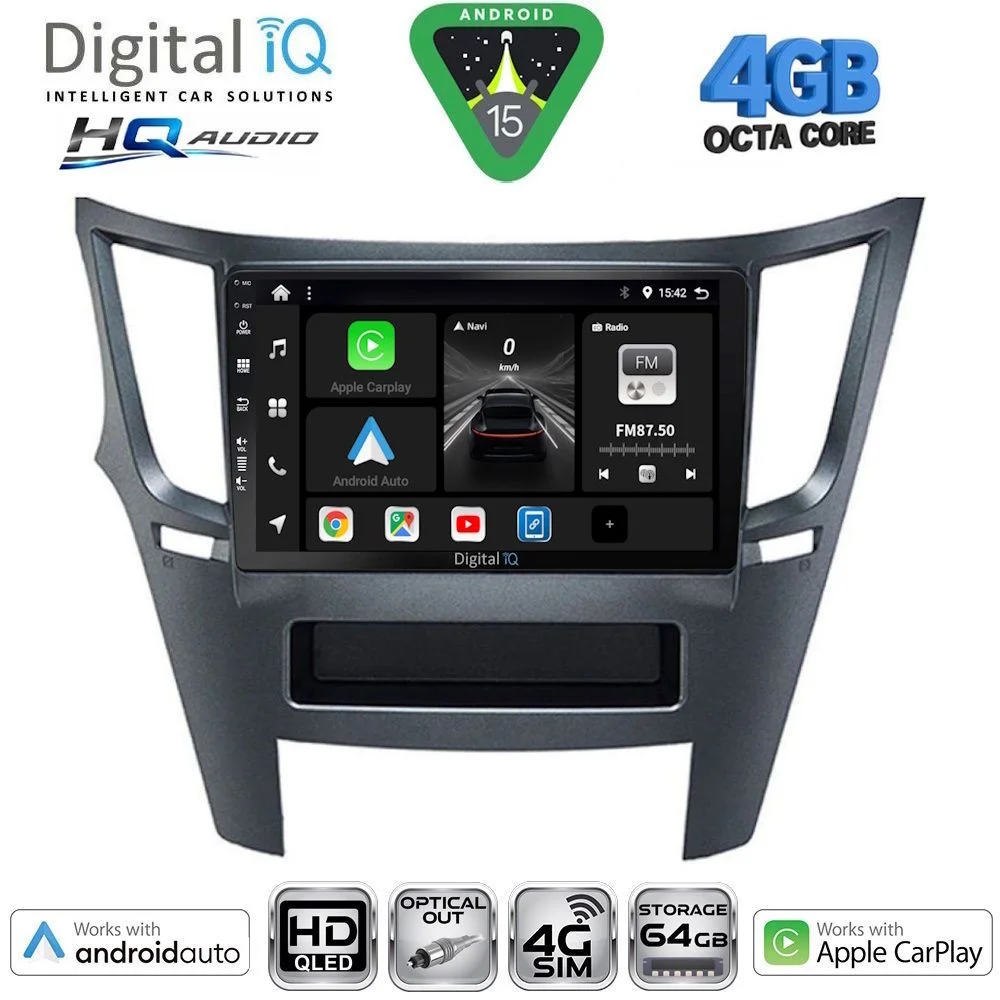 Φωτογραφία προϊόντος: DIGITAL IQ BXK 19667_CPAA (9inc) MULTIMEDIA TABLET for SUBARU LEGACY - OUTBACK mod. 2009-2014