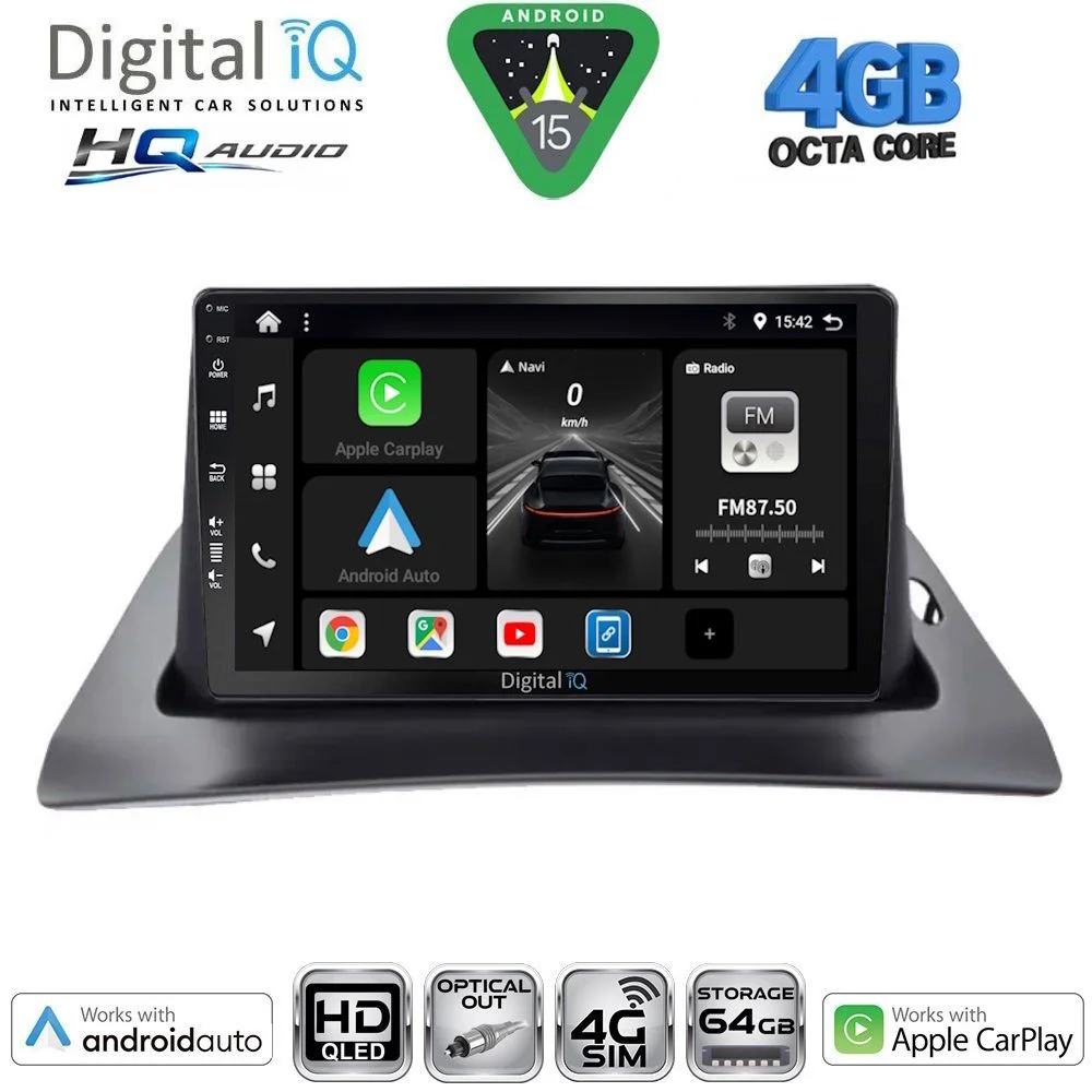 Φωτογραφία προϊόντος: DIGITAL IQ BXK 19550_CPAA (9inc) MULTIMEDIA TABLET for RENAULT KANGOO mod. 2010-2021