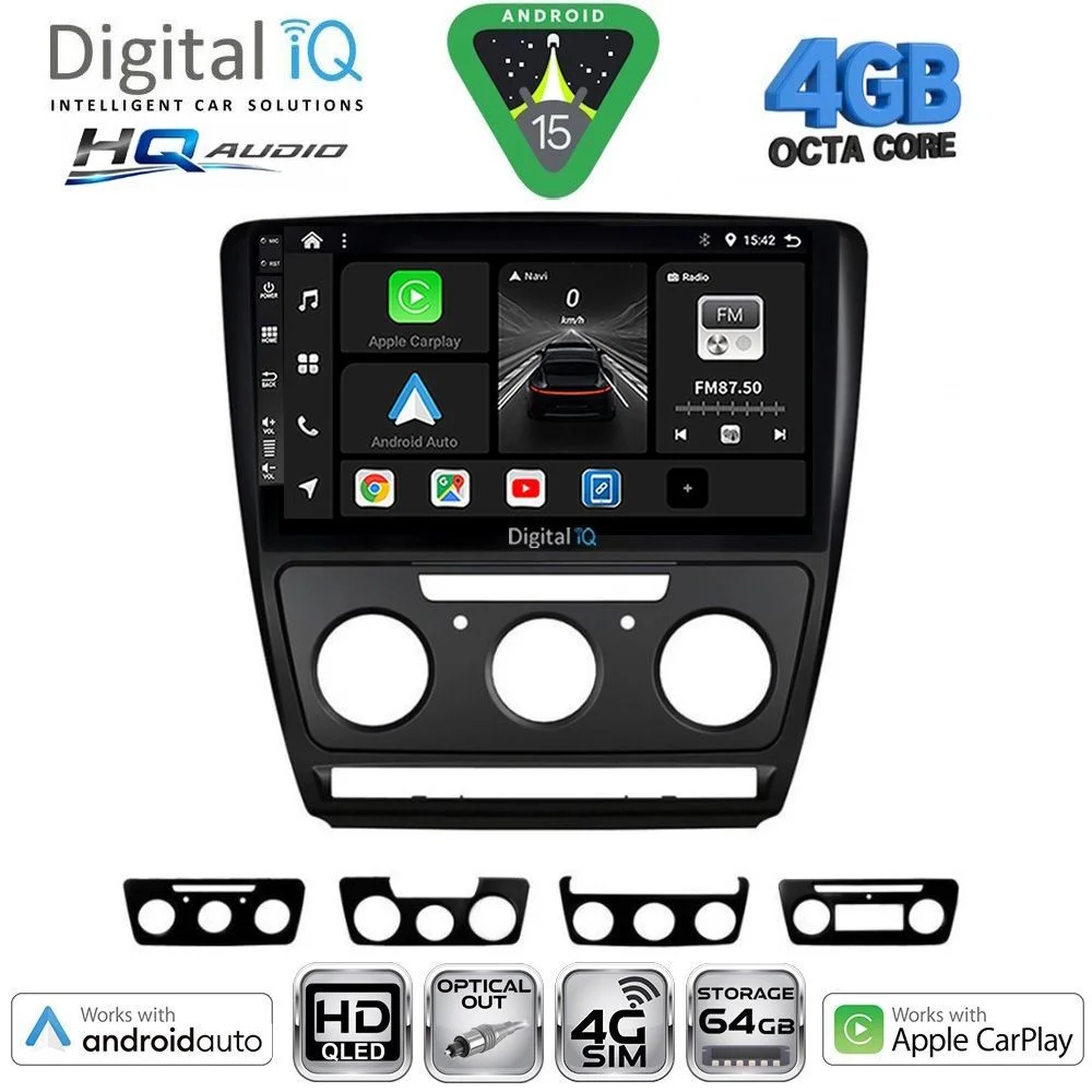 Φωτογραφία προϊόντος: DIGITAL IQ BXK 19595BL_CPAA (10inc) MULTIMEDIA TABLET for SKODA OCTAVIA 5 mod. 2005-2012 (BLACK)