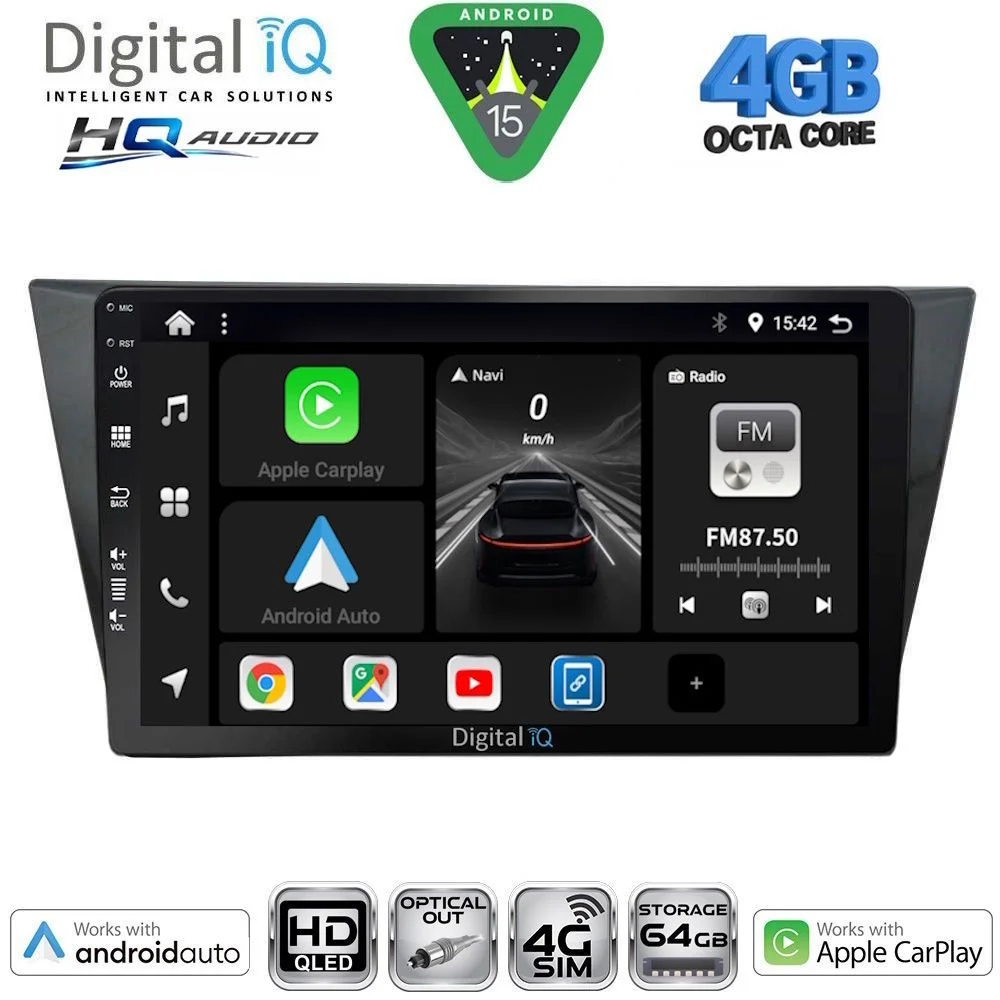 Φωτογραφία προϊόντος: DIGITAL IQ BXK 19761_CPAA (10inc) MULTIMEDIA TABLET for VW TIGUAN mod. 2016-2024