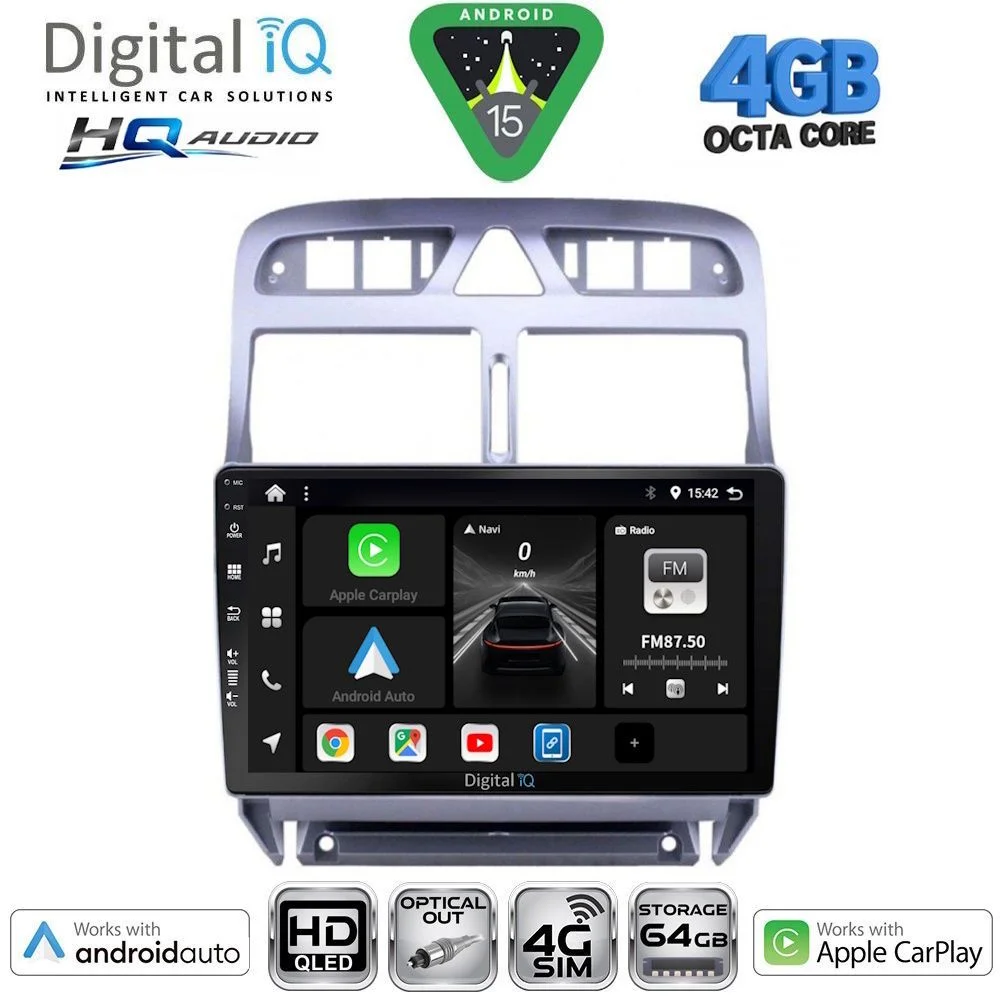 Φωτογραφία προϊόντος: DIGITAL IQ BXK 19512_CPAA (9inc) MULTIMEDIA TABLET for PEUGEOT 307 mod. 2001-2008