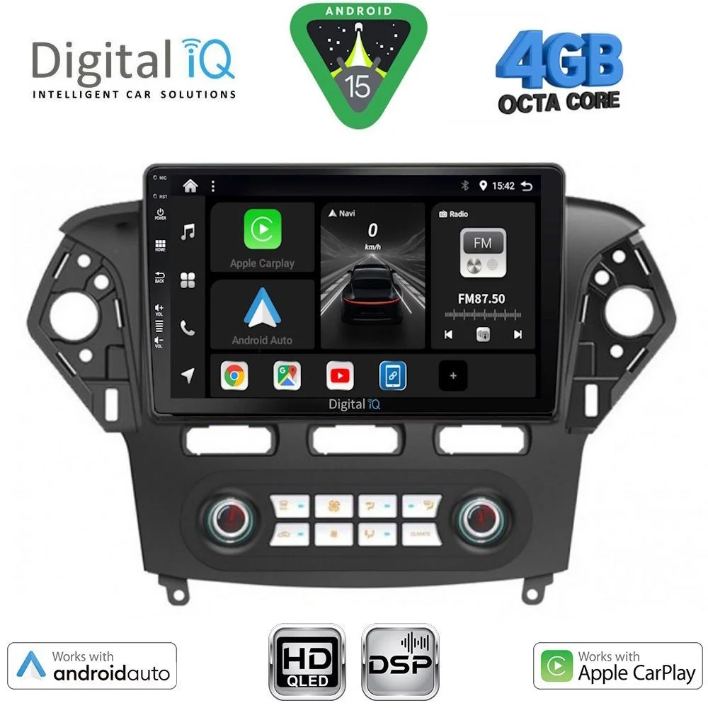 Φωτογραφία προϊόντος: DIGITAL IQ BXF 17163_CPAA CLIMA (10inc) MULTIMEDIA TABLET for FORD MONDEO mod. 2011-2013