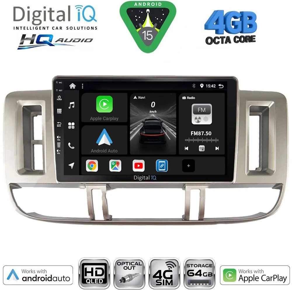 Φωτογραφία προϊόντος: DIGITAL IQ BXK 19474_CPAA (9inc) MULTIMEDIA TABLET for NISSAN XTRAIL mod. 2000-2004
