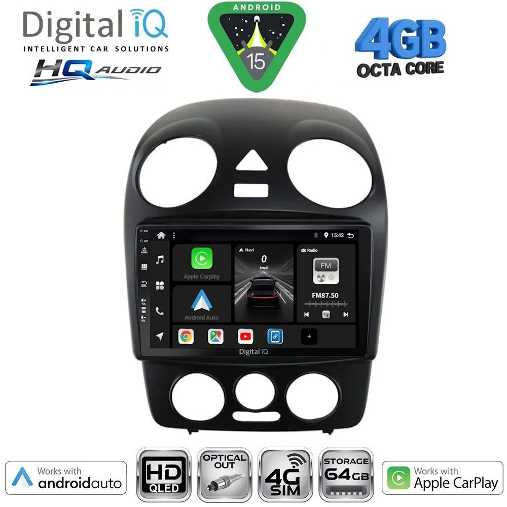 Φωτογραφία προϊόντος: DIGITAL IQ BXK 19742_CPAA (9inc) MULTIMEDIA TABLET for VW BEETLE mod. 2004-2011