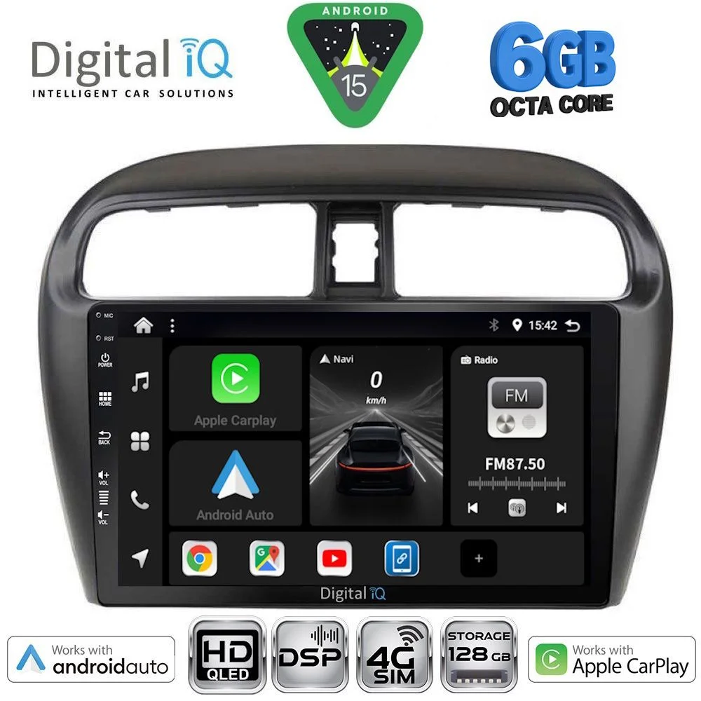 Φωτογραφία προϊόντος: DIGITAL IQ BXF 17448_CPAA (9inc) MULTIMEDIA TABLET for MITSUBISHI SPACESTAR mod. 2013-2020