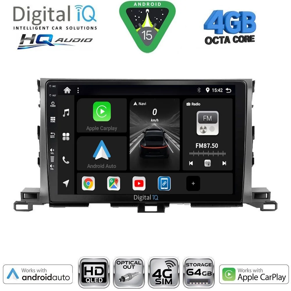Φωτογραφία προϊόντος: DIGITAL IQ BXK 19700_CPAA (10inc) MULTIMEDIA TABLET for TOYOTA HIGHLANDER mod. 2014-2019