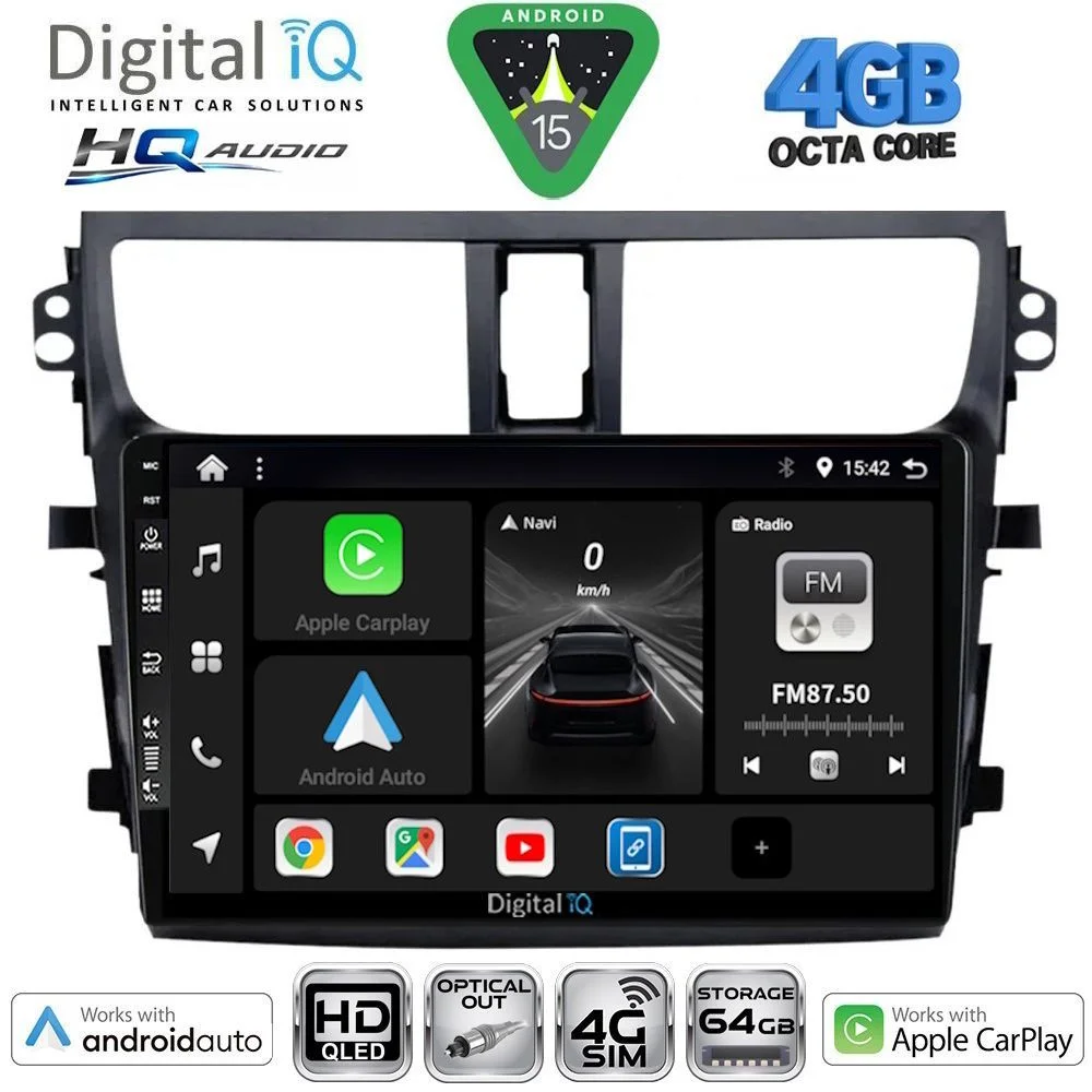 Φωτογραφία προϊόντος: DIGITAL IQ BXK 19674_CPAA (9inc) MULTIMEDIA TABLET for SUZUKI CELERIO mod. 2015-2021