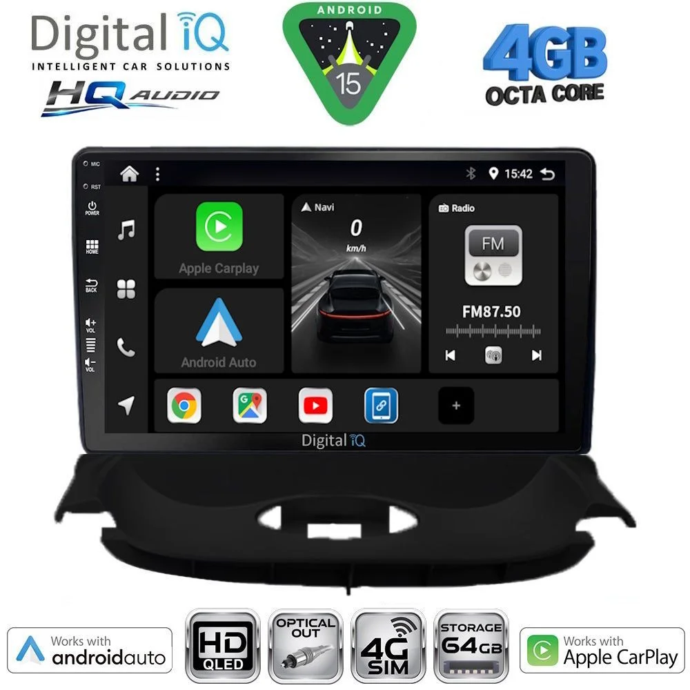 Φωτογραφία προϊόντος: DIGITAL IQ BXK 19505_CPAA (9inc) MULTIMEDIA TABLET for PEUGEOT 206 mod. 1998-2006