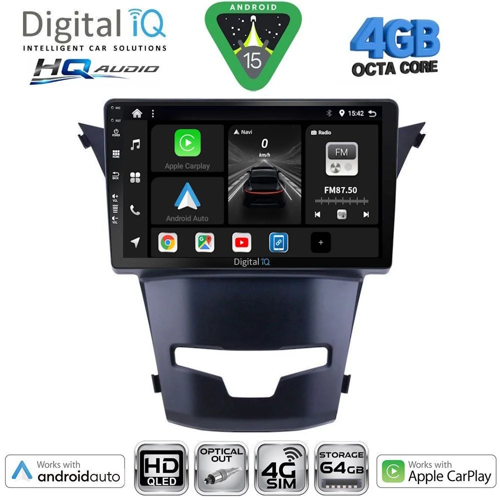 Φωτογραφία προϊόντος: DIGITAL IQ BXK 19653_CPAA (9inc) MULTIMEDIA TABLET for SSANGYONG KORANDO mod. 2014-2019