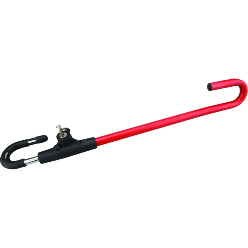 Φωτογραφία προϊόντος: Αντικλεπτικό αυτοκινήτου τιμόνι- πετάλι- κλειδί Red 1τμχ Oklead