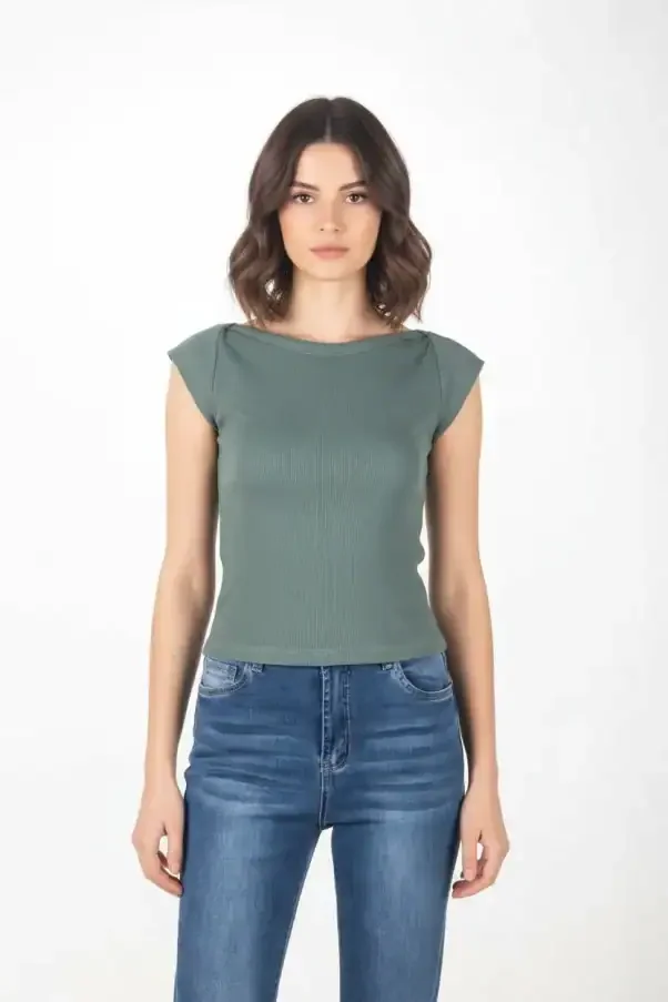 Φωτογραφία προϊόντος: ΓΥΝΑΙΚΕΙO RIP SMILE T-SHIRT PACO 2632033 KHAKI
