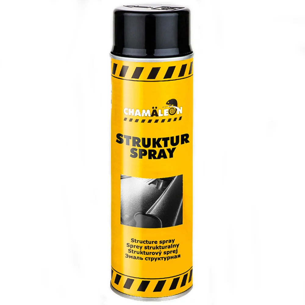 Φωτογραφία προϊόντος: CHAMALEON STRUKTUR SPRAY bumper and plastic Chamäleon ΜΑΥΡΟ ΣΑΓΡΕ 500ml
