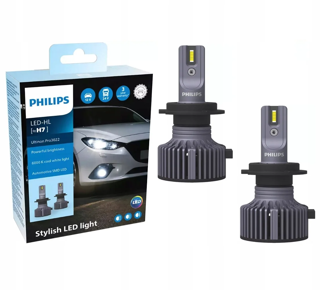Φωτογραφία προϊόντος: Philips LED Λάμπες Αυτοκινήτου Ultinon Pro 3022 H7 6000K 2τμχ