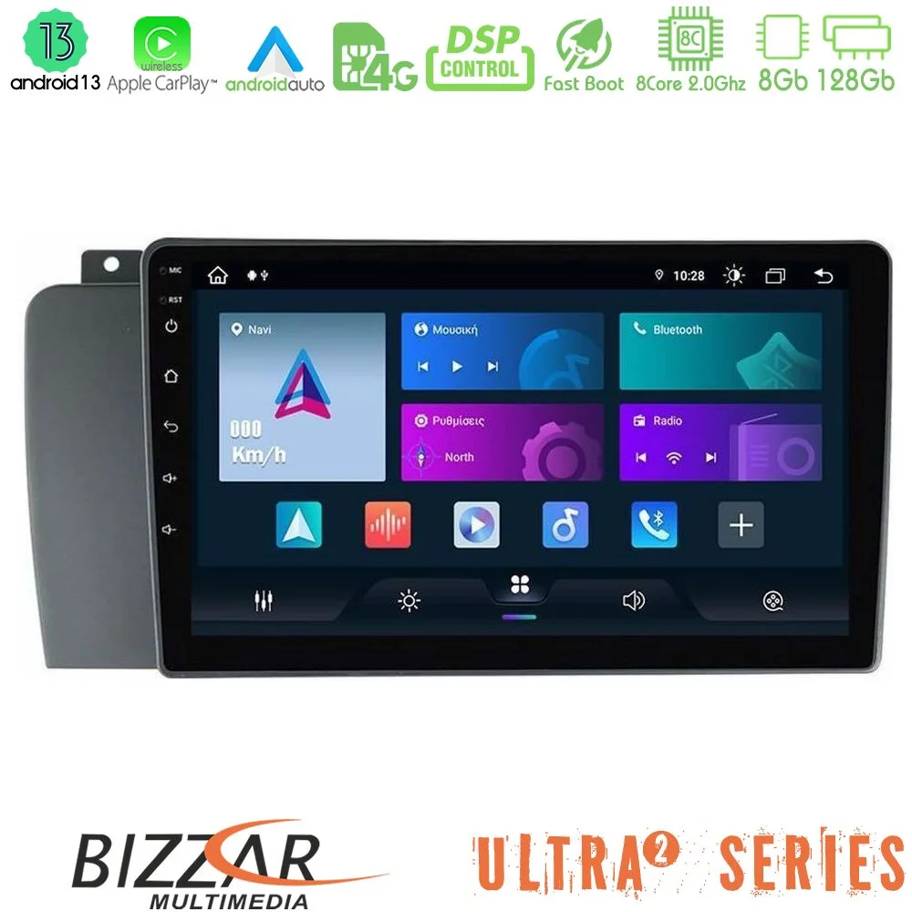 Φωτογραφία προϊόντος: Bizzar ULTRA Series Volvo S60 2004-2009 8core Android13 8+128GB Navigation Multimedia Tablet 9