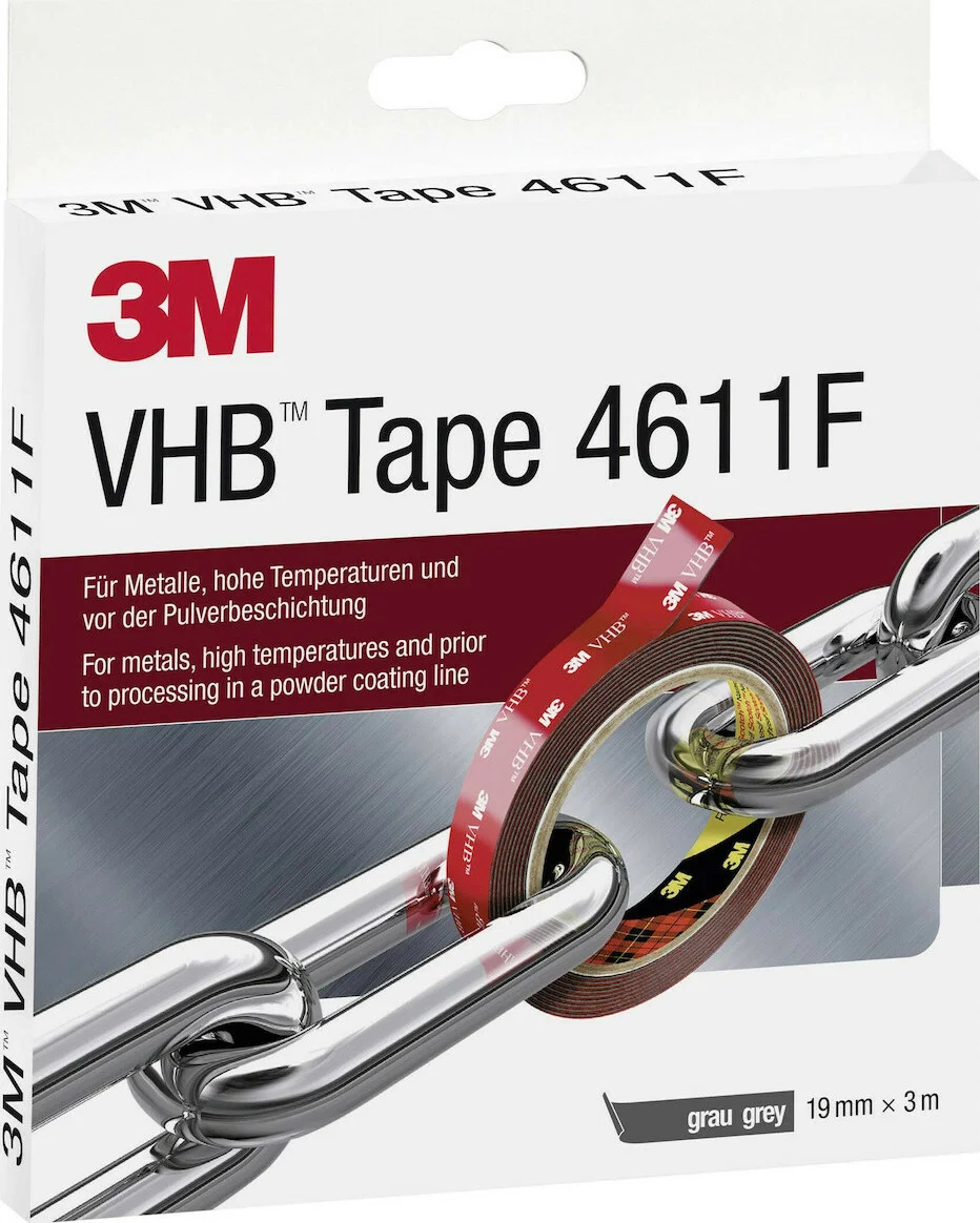 Φωτογραφία προϊόντος: 3M™ VHB™ 4611F Ταινία διπλής 19mmx3m