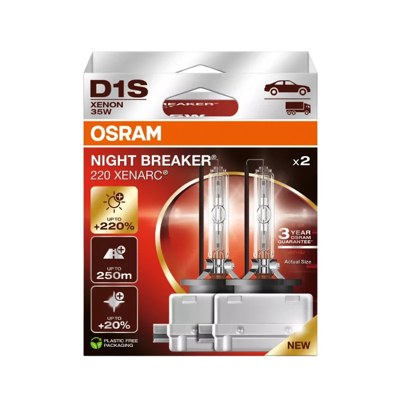 Φωτογραφία προϊόντος: Osram Λάμπες Night Breaker 220 D1S 35W 2τμχ