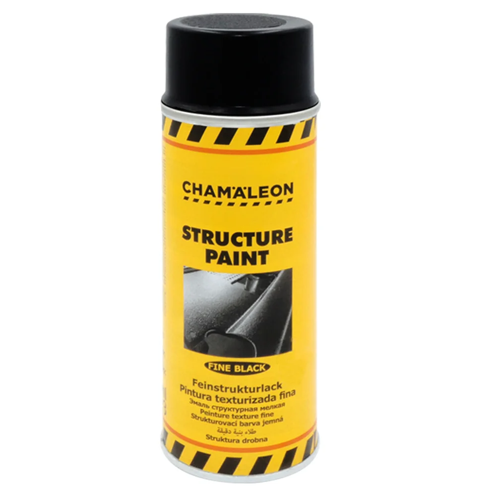 Φωτογραφία προϊόντος: CHAMALEON STRUKTUR SPRAY FINE BLACK bumper and plastic Chamäleon ΜΑΥΡΟ ΣΑΓΡΕ 400ml