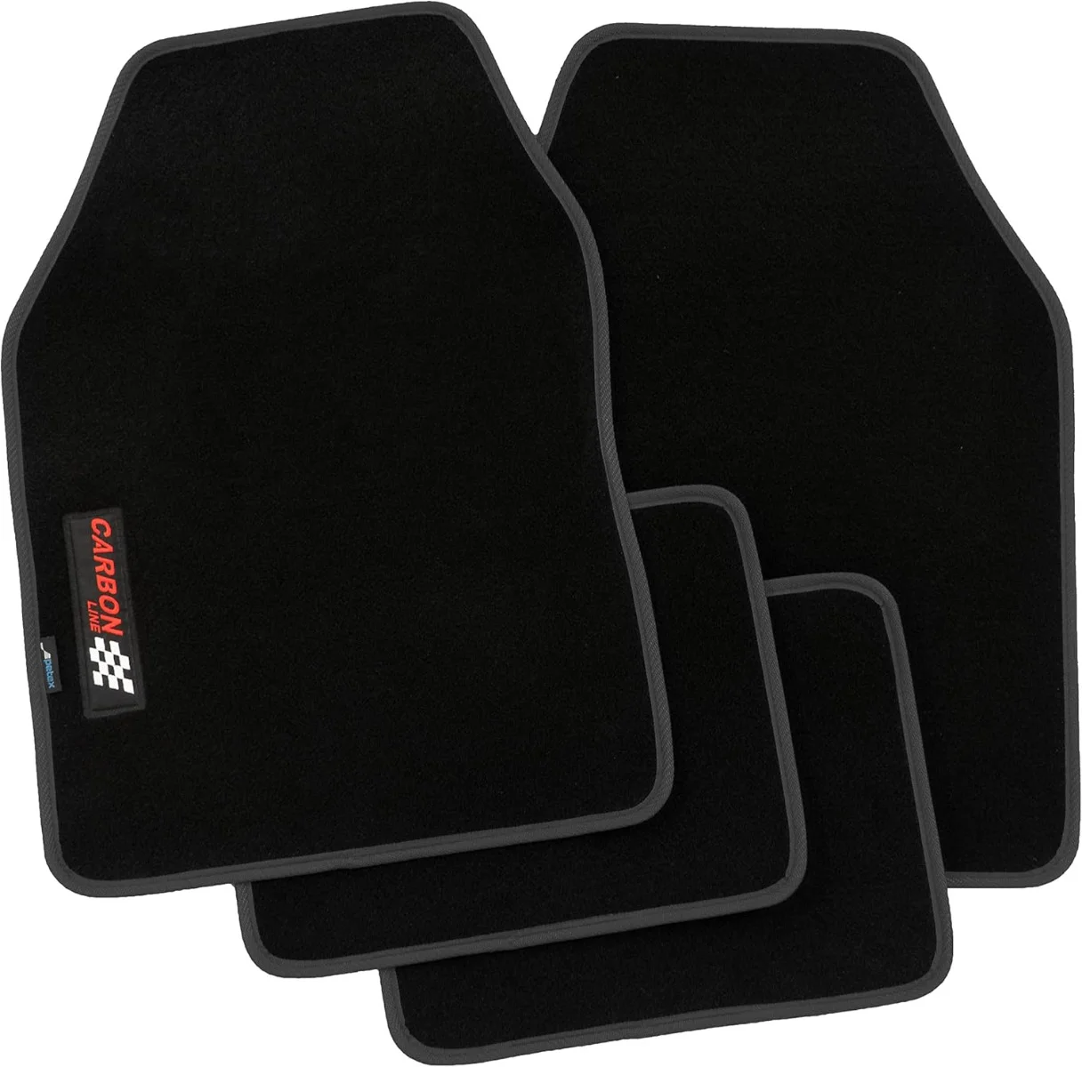Φωτογραφία προϊόντος: Petex Πατάκια μοκέτα universal Floor Mats Carbon Black 4τμχ