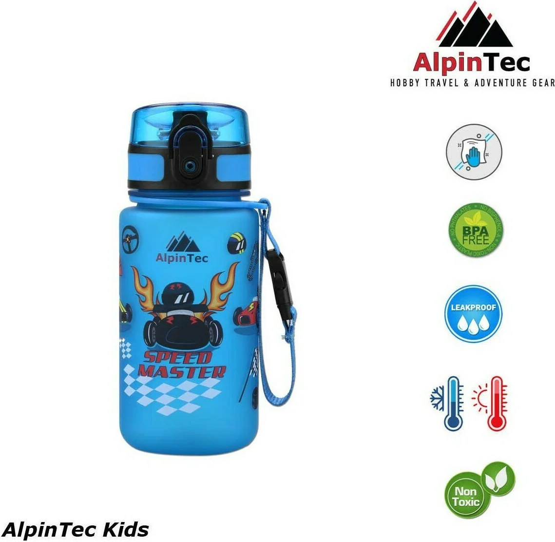 Φωτογραφία προϊόντος: Alpintec Παγούρι Kids 350ml Blue Speed Master