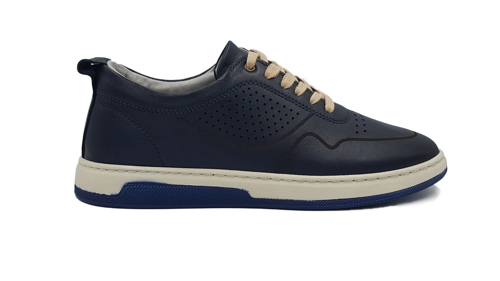 Φωτογραφία προϊόντος: Ανδρικά Δερμάτινα Sneakers - MA28455F - Μπλέ
