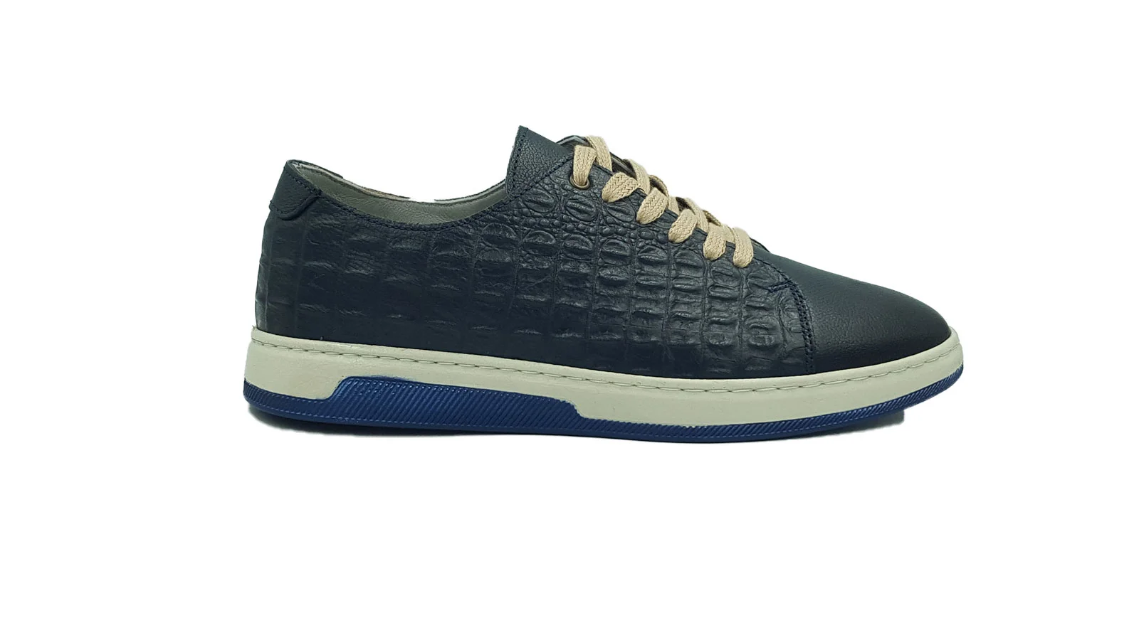 Φωτογραφία προϊόντος: Paolo Massi Ανδρικά Δερμάτινα Sneakers - LA5100 - Μπλέ