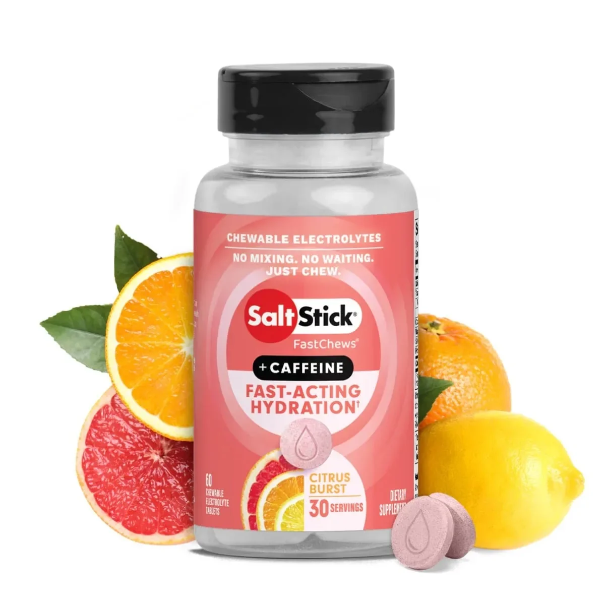 Φωτογραφία προϊόντος: GR SaltStick FastChews + Caffeine Citrus Burst (60 tabs) έως 12 άτοκες δόσεις ή 24 δόσεις