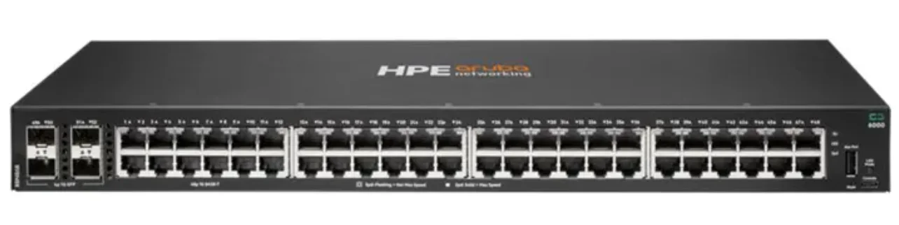 Φωτογραφία προϊόντος: Hewlett Packard HPE Aruba Switch CX 6000 48G 4SFP 48xGBit/4xSFP R8N86B