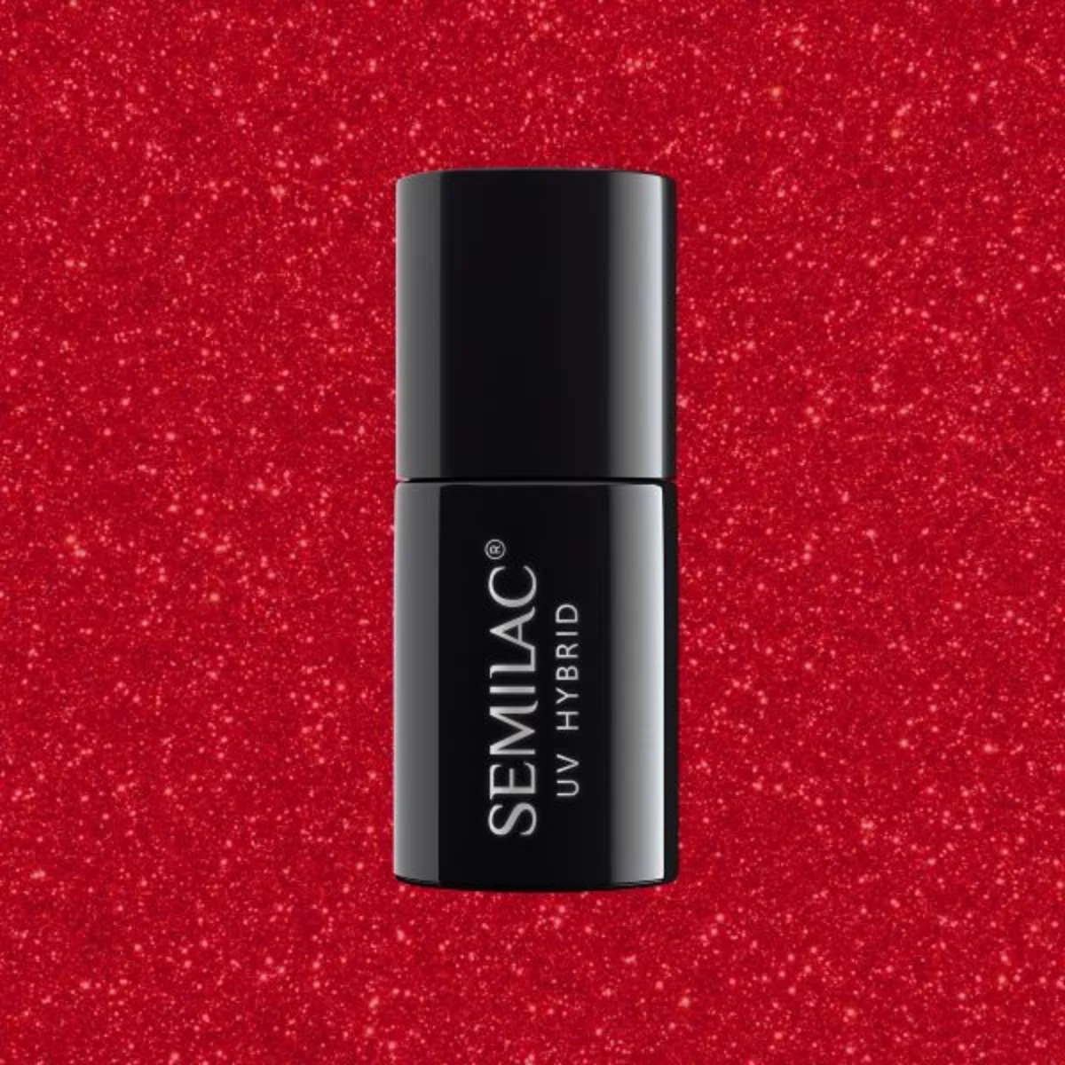Φωτογραφία προϊόντος: Semilac 025 Glitter Red 7ml Ημιμόνιμο Βερνίκι