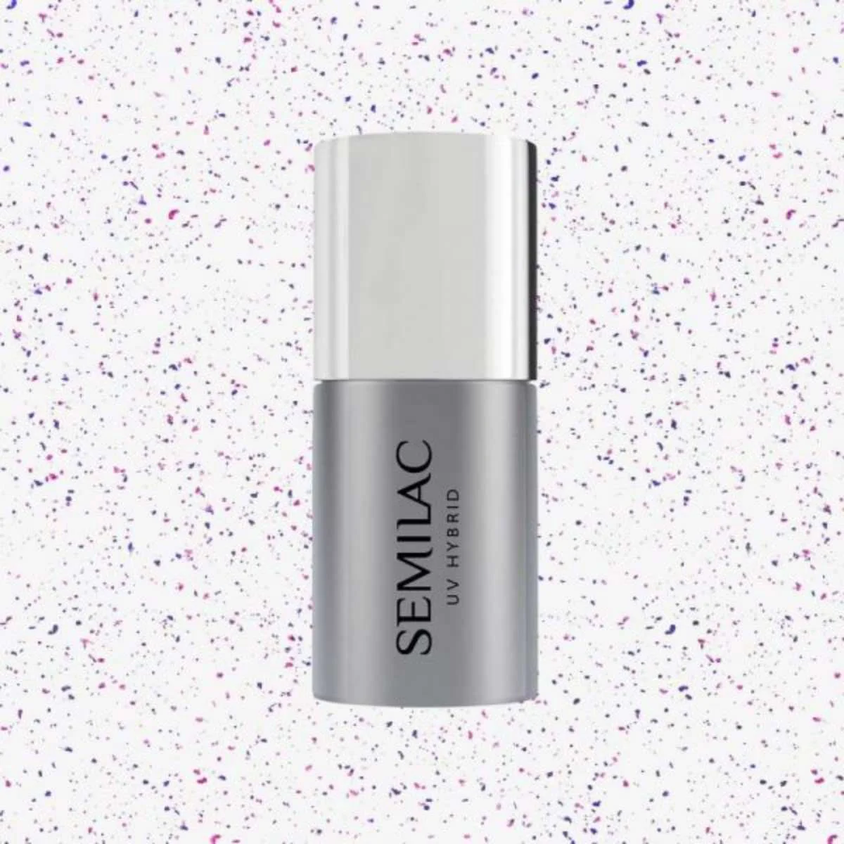 Φωτογραφία προϊόντος: Semilac Top No Wipe T15 Blinking Blue + Violet Flakes 7ml Ημιμόνιμο Βερνίκι