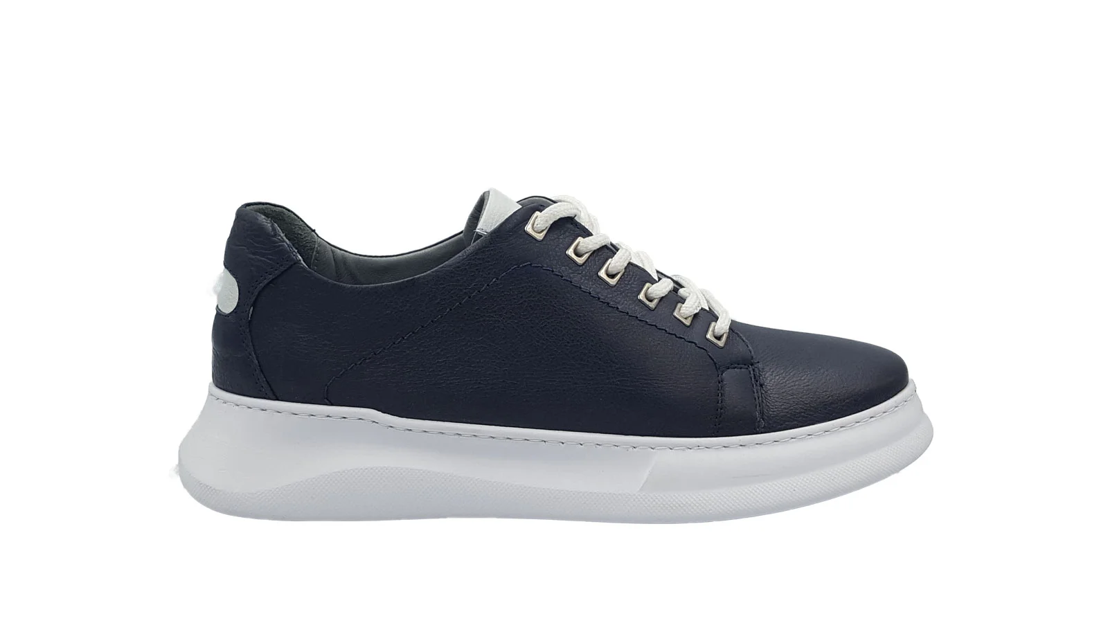 Φωτογραφία προϊόντος: Casual Δερμάτινα Sneakers - 3902 - Μπλέ