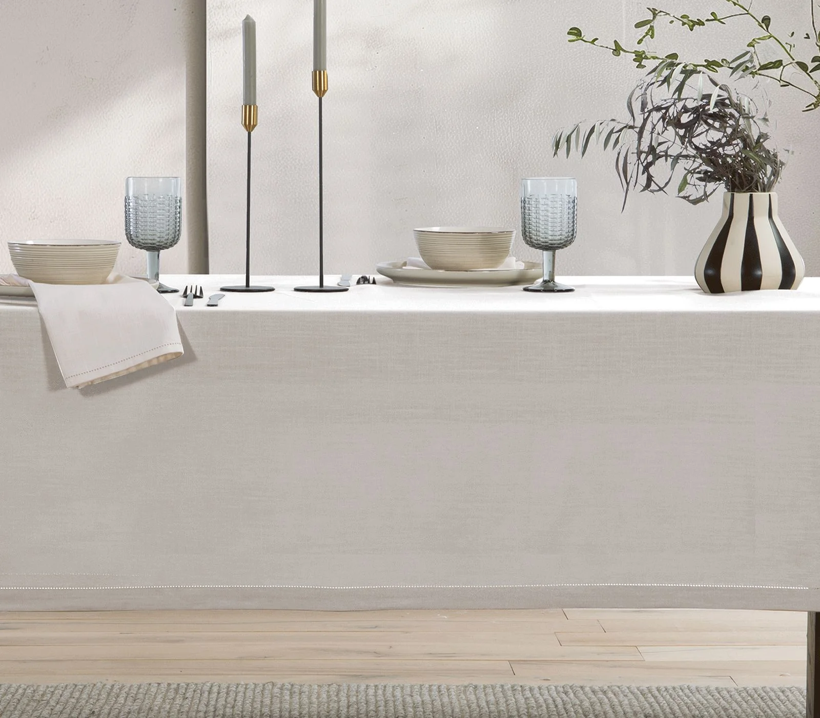 Φωτογραφία προϊόντος: Nef-Nef Homeware ΤΡΑΠΕΖΟΜΑΝΤΗΛΟ ΒΑΜΒ.STEADY 150X250 ECRU