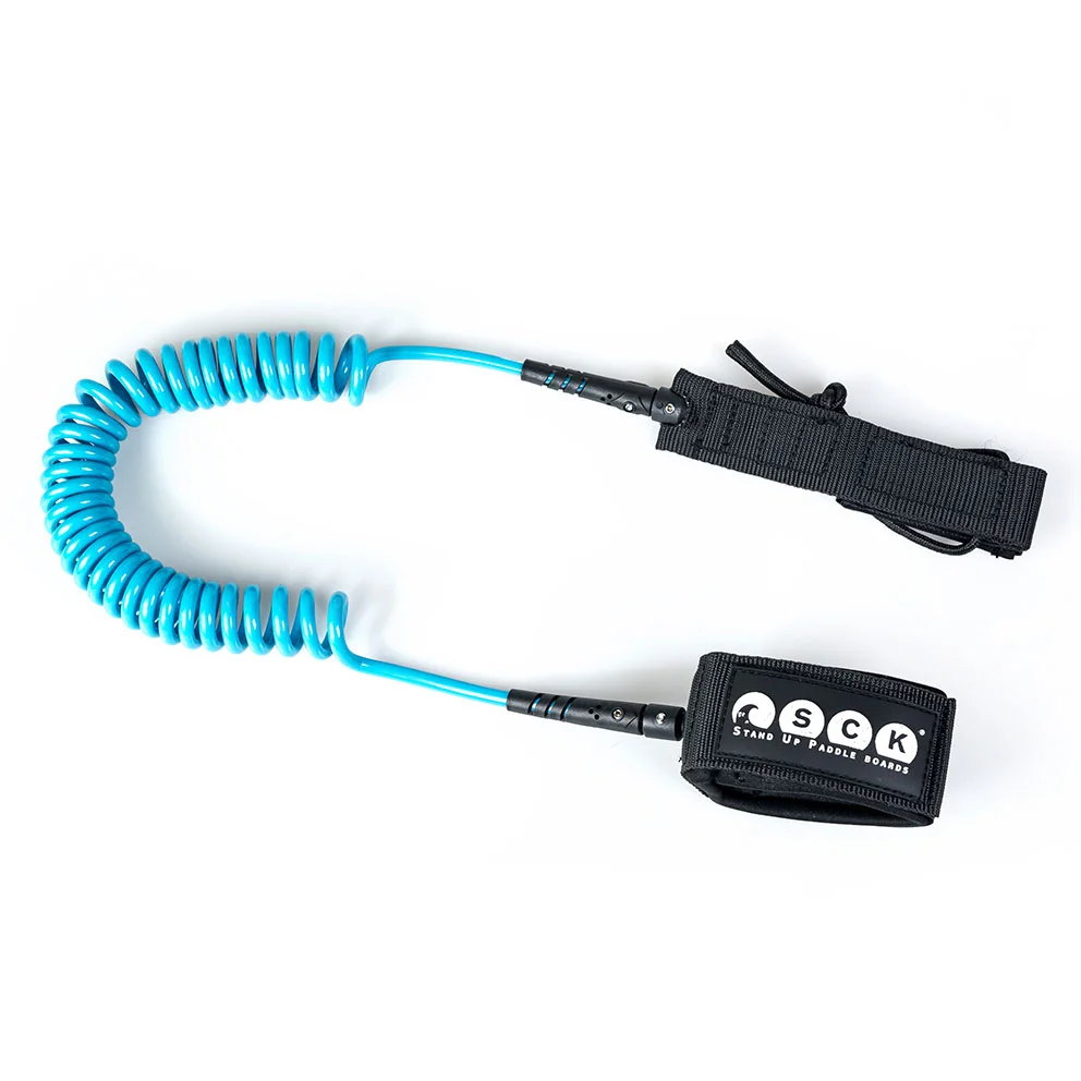 Φωτογραφία προϊόντος: SUP leash σπιράλ 10ft SCK - Τυρκουάζ