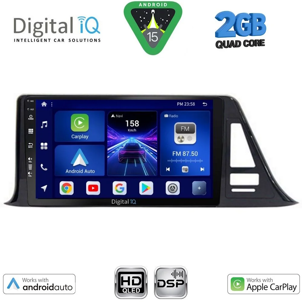 Φωτογραφία προϊόντος: DIGITAL IQ BXC 3709_CPAA (9inc) MULTIMEDIA TABLET for TOYOTA CH-R mod. 2017-2023
